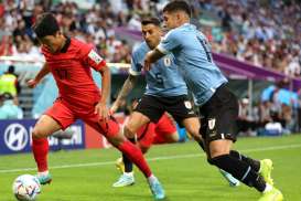Hasil Uruguay vs Korea Selatan Imbang, Sundulan Goding Kena Tiang