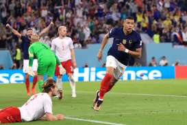 Hasil Piala Dunia 2022 Prancis vs Denmark: Brace Mbappe Tuntun Les Bleus ke 16 Besar