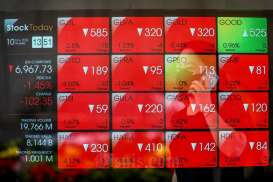 IHSG Melemah Sesi I, Saham GOTO, BBRI dan TLKM Rontok