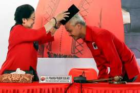 Foto Detik-Detik Megawati Umumkan Ganjar Pranowo Sebagai Capres 2024 Dari PDIP