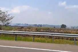 Kebakaran Lahan di Ogan Ilir Dekati Area Tol Palembang-Indralaya