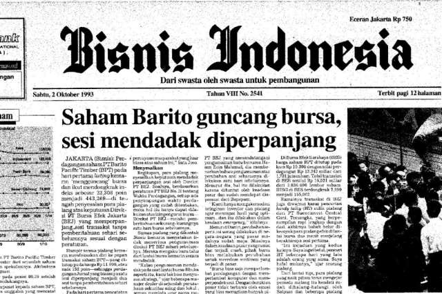 Prajogo & IPO BREN: Deja Vu Sejarah Berumur 30 Tahun