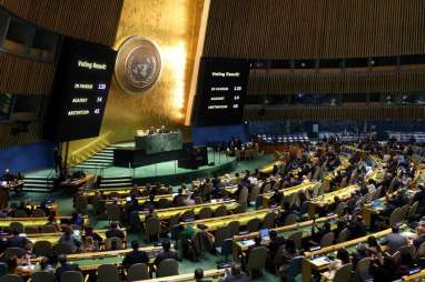 Majelis Umum PBB Dukung Resolusi Gencatan Senjata di Gaza Segera Dilakukan