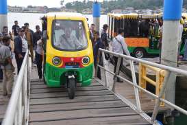 Becak Listrik Dukung Wisata Pulau Penyengat Kepri