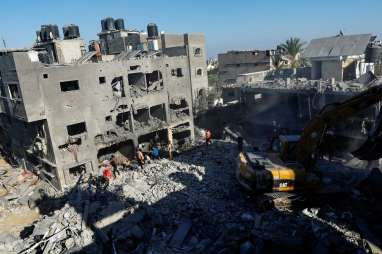 Israel Respons Ancaman Hamas dengan Bom Kota Utama Gaza Selatan