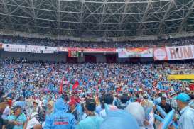 Massa Pendukung Prabowo-Gibran Membeludak di GBK, TKN: Di Luar Prediksi