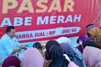 2 Ton Cabai Merah Disiapkan pada Gerakan Pangan Murah di Padang, Harga Rp43.000 Per Kg