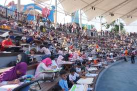 1.100 Anak Meriahkan Lomba Mewarnai di Saloka Theme Park