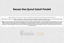 Bacaan Doa Qunut Subuh Pendek Arab, Latin, dan Artinya