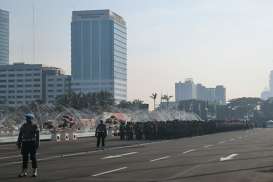 Foto-foto Kondisi Pengamanan di Gedung DPR Hari Ini (22/8) Jelang Demo Kawal Putusan MK