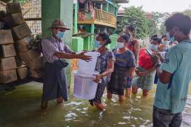 74 Orang Meninggal Dunia dalam Banjir Myanmar