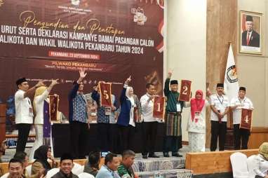 Hasil Penetapan KPU, Berikut Nomor Urut Paslon Wali Kota dan Wakil Wali Kota Pekanbaru 2024