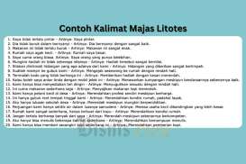 Pengertian Majas Litotes dan Contoh Kalimatnya