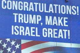 Spanduk "Make Israel Great" Berkibar setelah Kemenangan Donald Trump