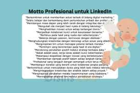 43 Contoh Motto Profesional LinkedIn untuk Personal Branding