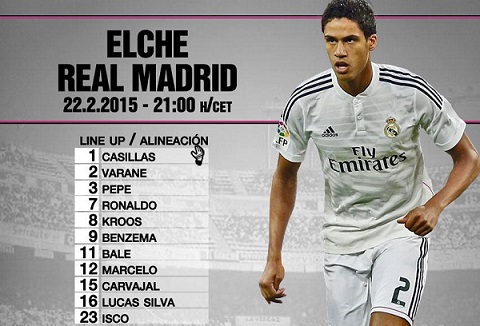 HASIL ELCHE VS REAL MADRID: Ronaldo dkk Menjauh Dari Barcelona (Klasemen Liga Spanyol)