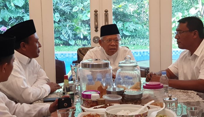 Ma\'ruf Amin Olahraga Sebelum Gunakan Hak Pilih