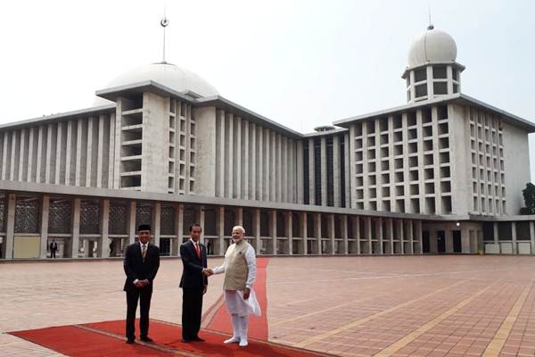 Presiden Jokowi Ajak PM India Narendra Modi Kunjungi Masjid Istiqlal