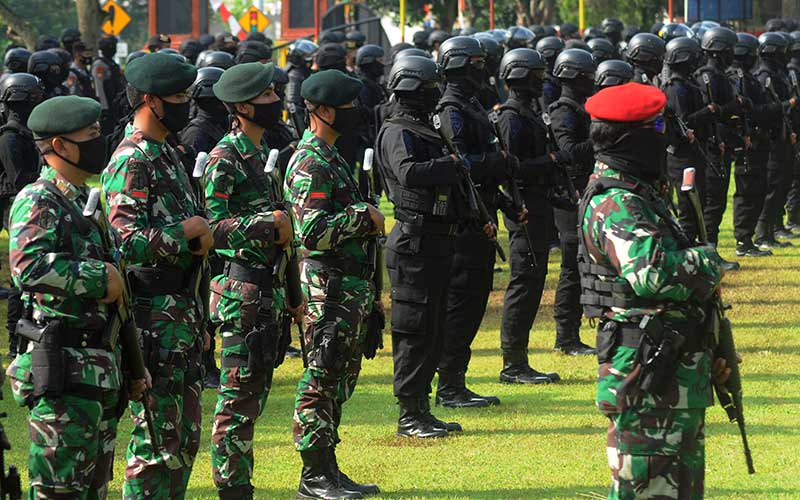 TNI dan Polri Gelar Latihan Bersama di Jawa Tengah