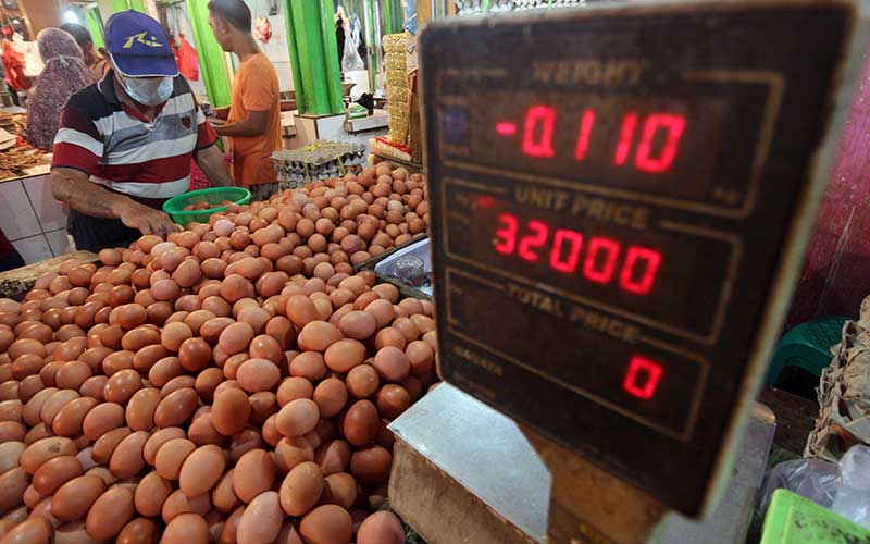 Harga Telur Di Sejumlah Wilayah Meroket Jelang Tahun Baru