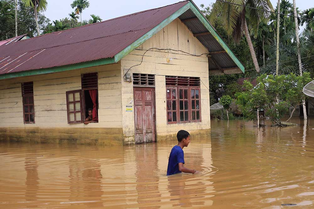 Puluhan Desa Di Aceh Barat Terendam Banjir Luapan Sungai Krueng Meureubo