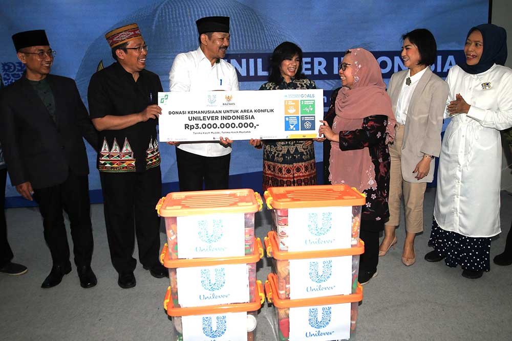 Unilever Salurkan Bantuan Kemanusiaan