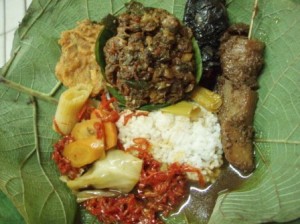  Nikmatnya nasi sega jamblang Mang Dul