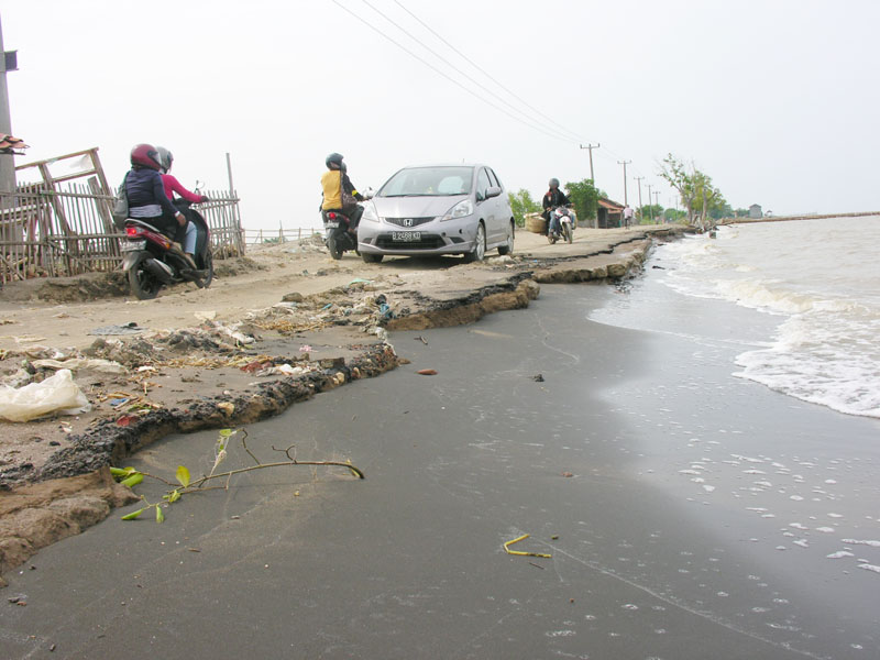  FOTO: Abrasi Pantai di Karawang