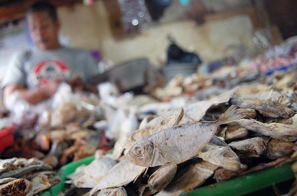  FOTO:Harga ikan asin naik di pasar tradisional