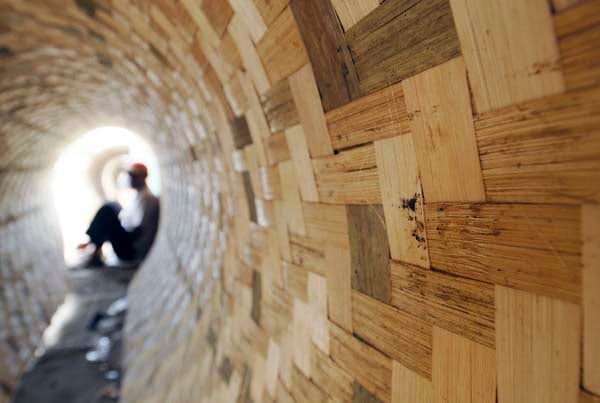  FOTO: Penjual bilik bambu Ciparay Kab. Bandung