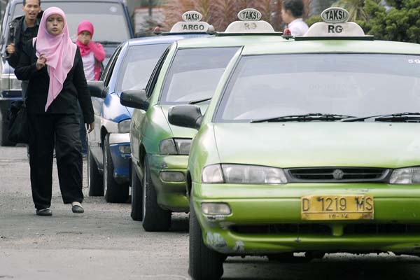  FOTO: Sisa kuota taksi di Bandung