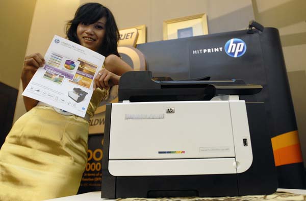  FOTO: Peluncuran printer HP Pro CM 1415 di Bandung