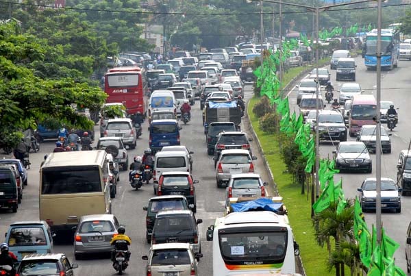  FOTO: Lalu lintas Bandung padat saat libur