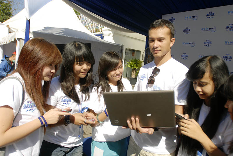  FOTO: Nicholas Saputra ajak warga Bandung Hidup Sehat