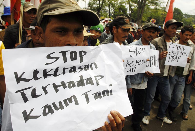  FOTO: Stop kriminalisasi terhadap petani penggarap Pangalengan