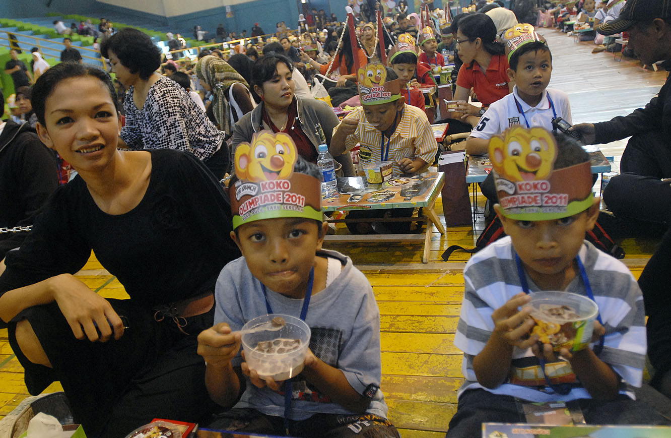  FOTO: Sarapan sereal ibu dan anak terbanyak