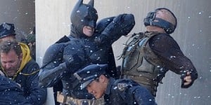  Bocoran foto Batman bertarung lawan Bane dalam 'The Dark Night Rises'