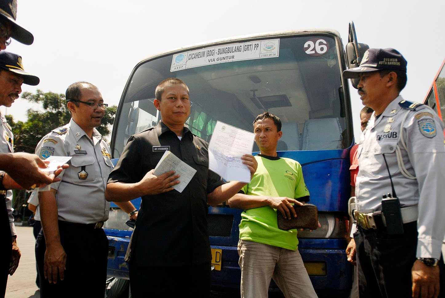  FOTO: Sidak kelayakan angkutan mudik di Bandung