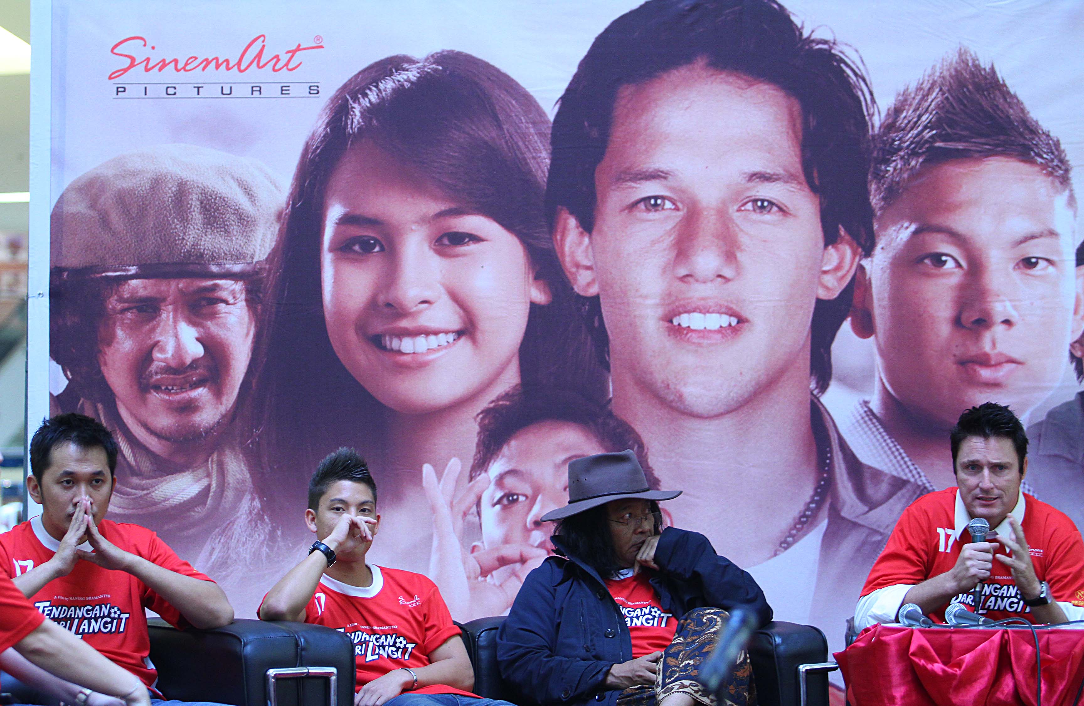  FOTO: Jumpa pers film Tendangan Dari Langit