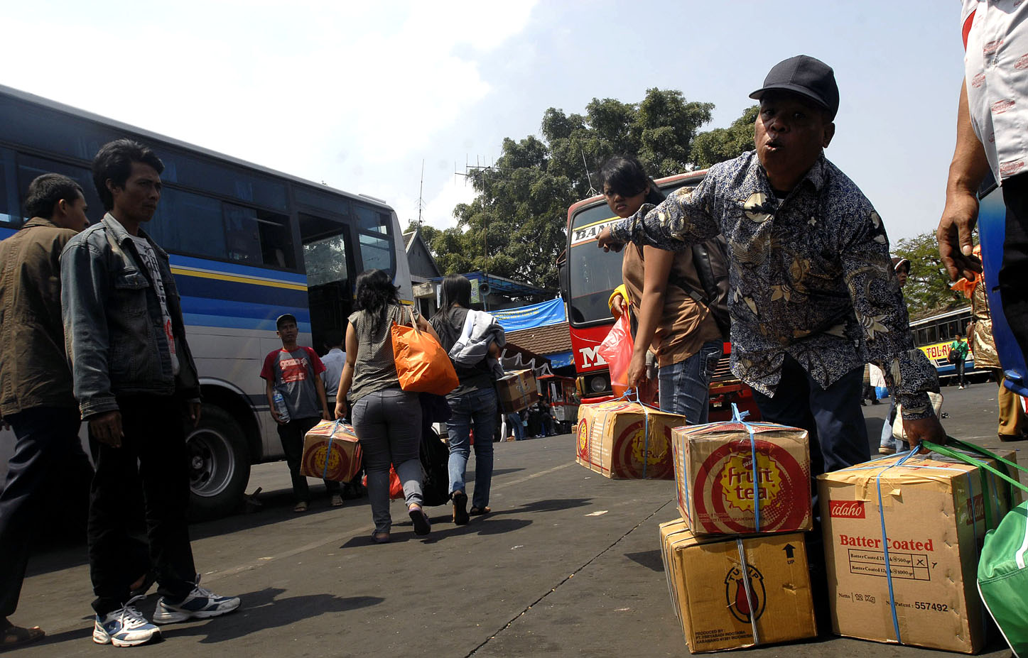  FOTO: Kondisi Terminal Cicaheum Bandung mulai sepi