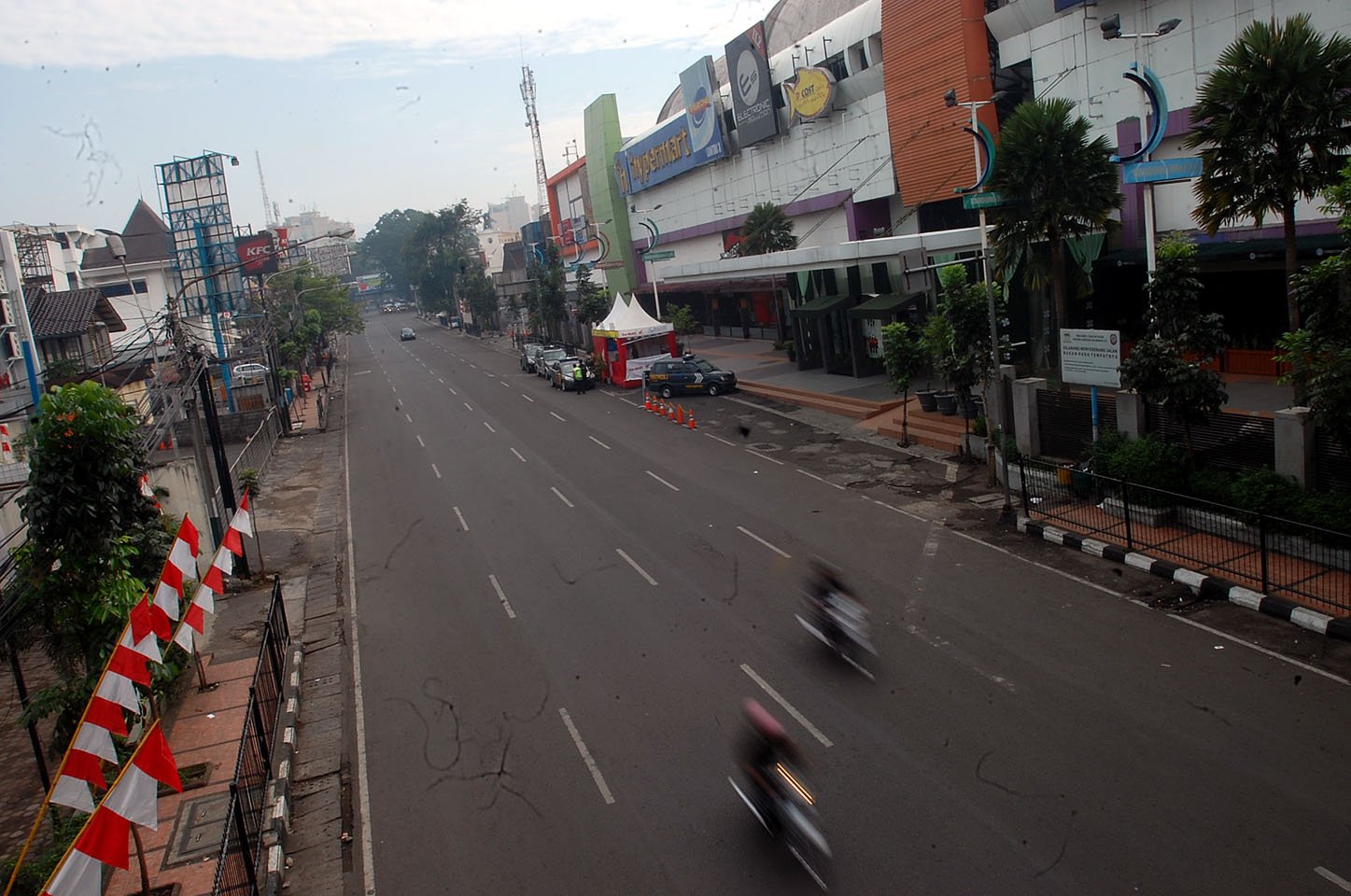  FOTO: Suasana jalan utama di Kota Bandung