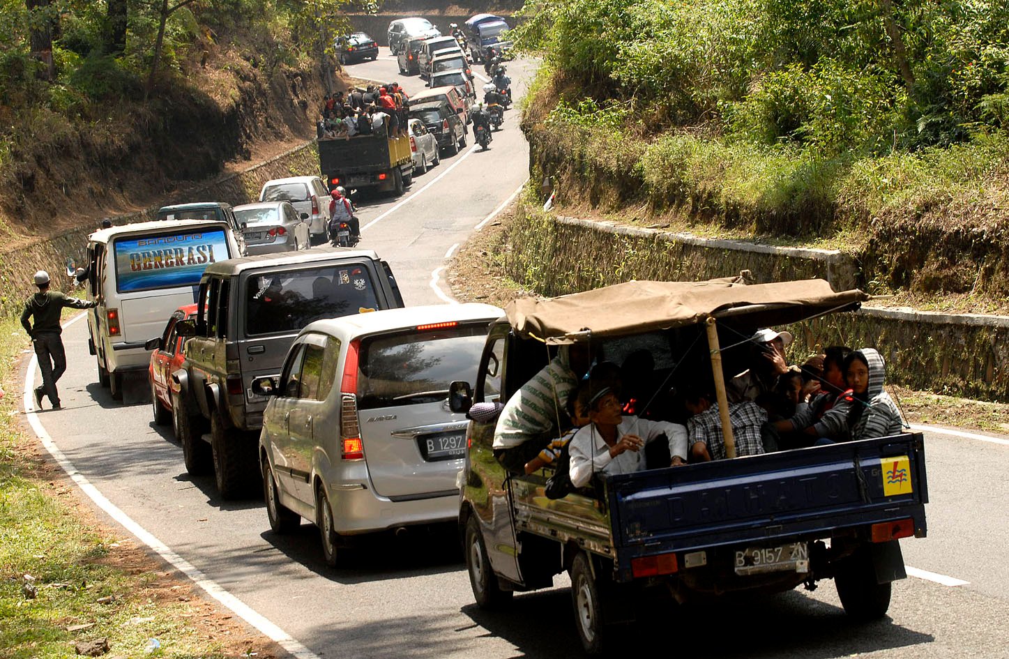  FOTO: Jalur Bandung-Subang macet