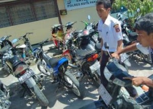  Polisi sita belasan motor hasil kejahatan