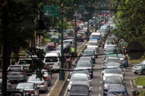  Lalu lintas Kota Bandung kembali padat