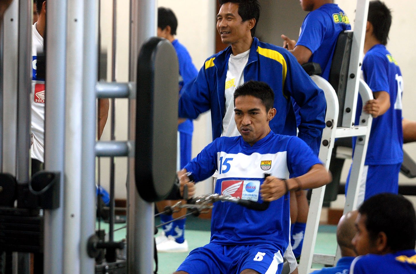  FOTO: Fitnes menu latihan pagi hari pemain Persib