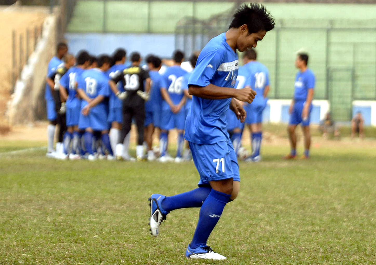  FOTO: Wildansyah hanya latihan ringan