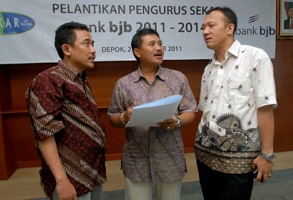  FOTO: Pelantikan pengurus Sekar Bank BJB 2011-2014