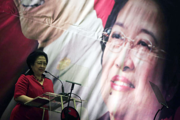  FOTO: Megawati buka Rakernas I PDIP di Bandung