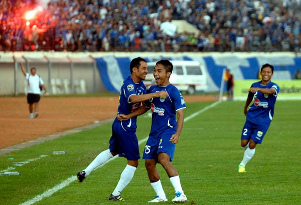  FOTO: Gol perdana Aliyudin berkostum Persib