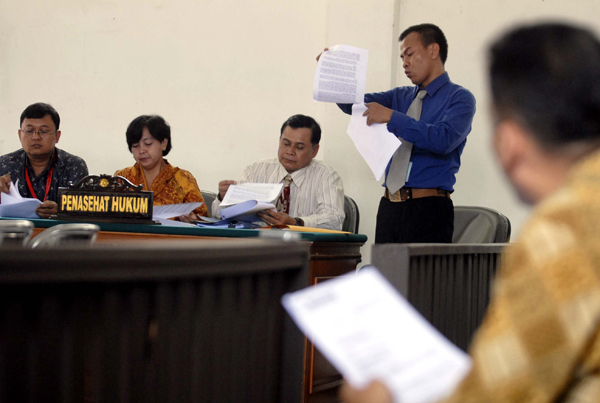  FOTO: Sidang praperadilan kasus mesin ketangkasan di PN Bandung 